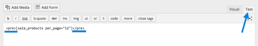 Shortcode hiển thị không đúng